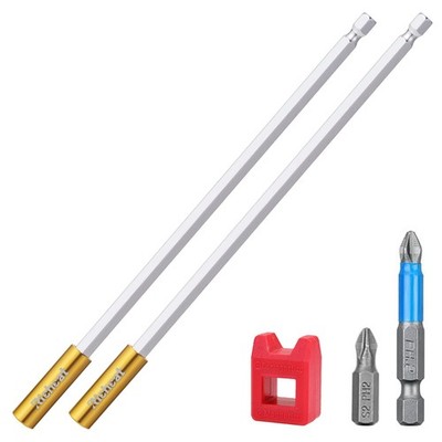 2PCS Strong Magnetic Extension Socket Drill Bit Holder 1/4'' Hex Power Tools,S...