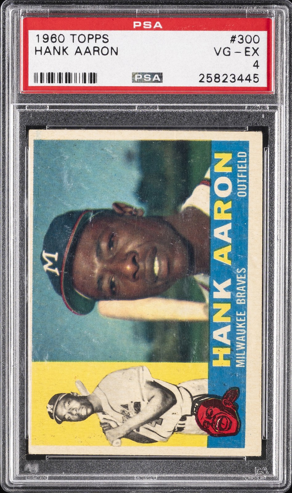 1960 TOPPS #300 HANK AARON PSA 4
