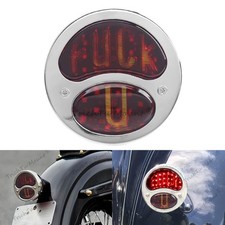 Chrome Retro Round Duolamp Brake Stop Taillight Lamp For Ford Model 1928-1931