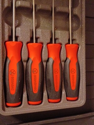 Snap-on 4pc Red Soft Grip Mini Pick Set SGASA204CR for sale online