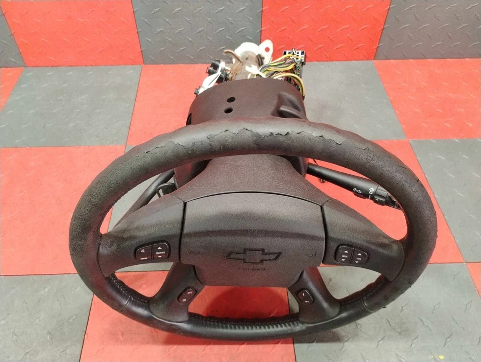 Chevy Silverado 1500 2003-07 columna de dirección gris (922)*con llave* id#26115828 Foto 2 de 4