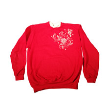 Pull De Noël Vintage Y2K Rouge Moyen