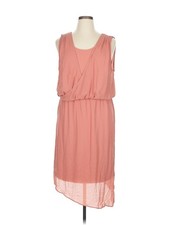 H By Halston Women Pink Casual Dress 14