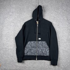 Wtaps Hoodie Mens Medium M Black Full Zip Pai...