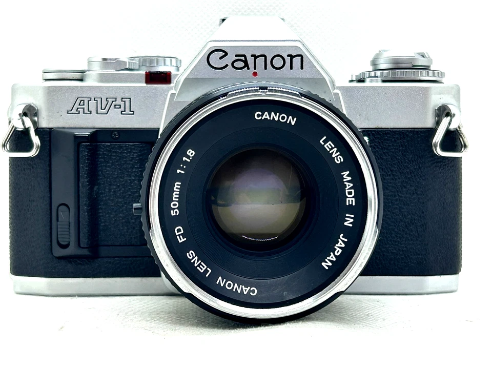 【EXC+5】 Cámara fotográfica Canon AV-1 35 mm con lente FD 50 mm F1,8 "O", correa de Japón Foto 2 de 4