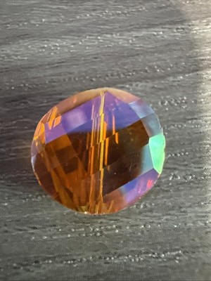 14mm Crystal Coin Shaped Beads 10 Pieces  M001