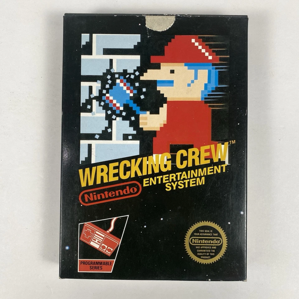VTG NES Nintendo Wrecking Crew W/Box Case Protector Manual 5 Screw Fast Shipping - Image 4 of 4