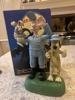 Wallace and Gromit ''Curse of the Were-Rabbit'' Talking Garden Figures Boxed 2005
