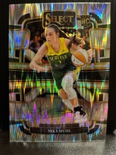 2024 Panini Select WNBA - Concourse Silver Flash Prizm #27 Nika Muhl (RC)
