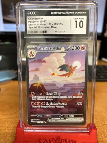 CGC 10 Charizard ex 199/165 MEW EN-151 Special Illustration Rare Pokemon Card