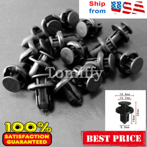 Purchase 50x Honda Bumper Clips Fender Retainer Hood Moulding Side Garnish Grill Fastener In - Foto 4
