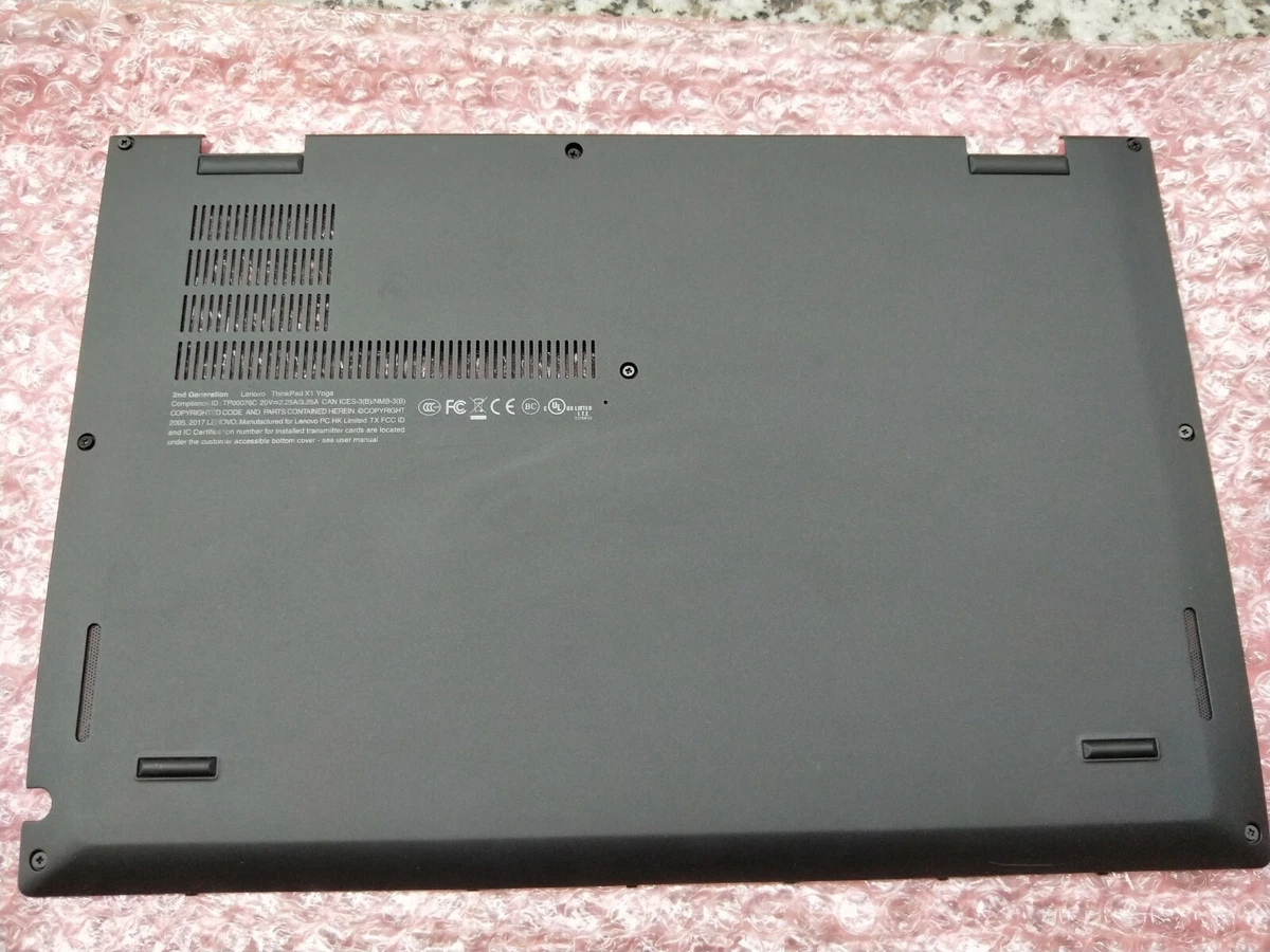 Cover for Lenovo thinkpad X1 Yoga 2nd Gen Bottom Cover Base Case 01AY911 BLACK