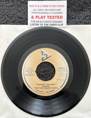 Rupert Holmes   Escape (The Pina Colada Song)  7'' Vinyl USA TESTED EX+ VIDEO