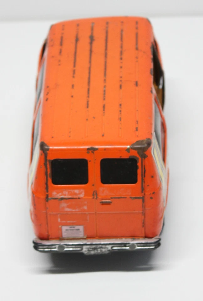 Vintage 1984 ERTL #3521 Orange Chevy Chevrolet Van 1980s Metal Toy - Image 4 of 4