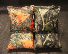 SET OF 8 TRUE TIMBER MC2 CAMOUFLAGE Regulation Size CORNHOLE BAGS