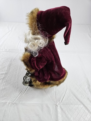 Christmas Dancing Santa Claus Jingle Bell Rock Victorian Tested Faux Fur Coat - Picture 13 of 19