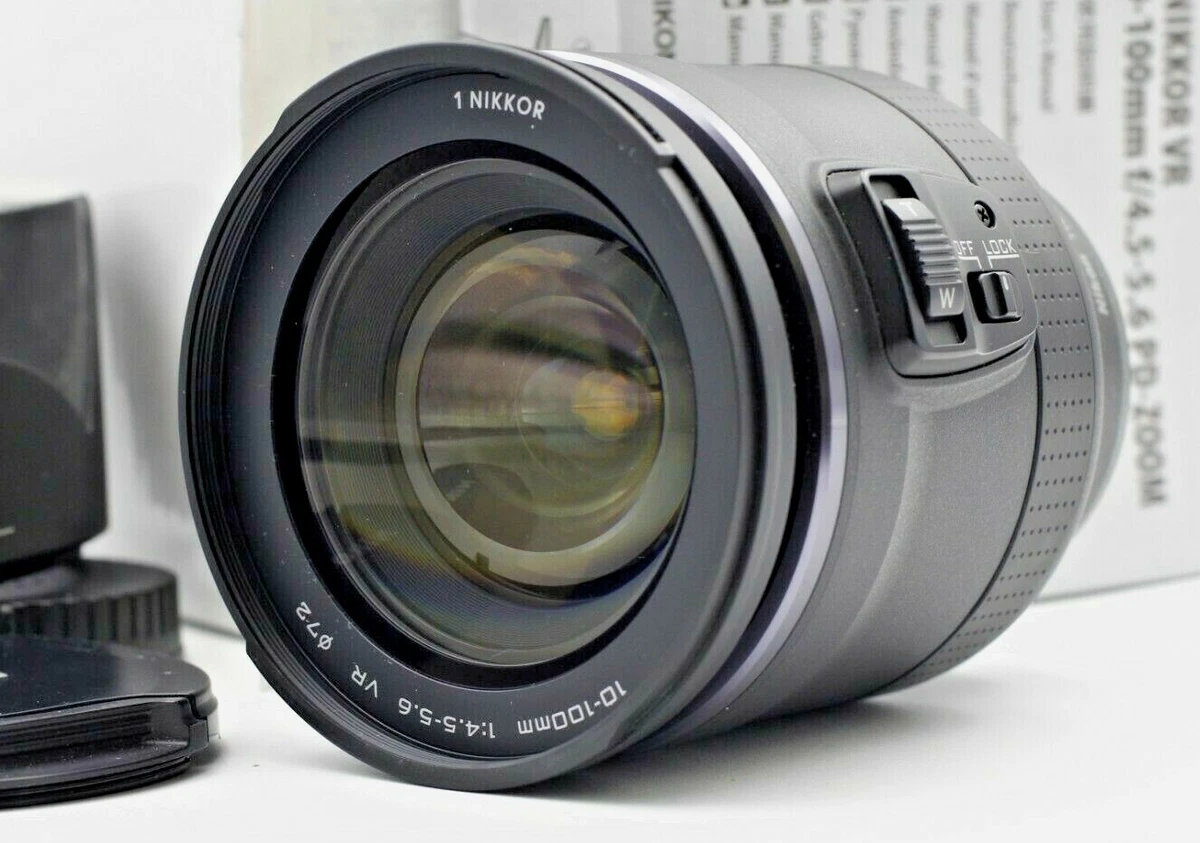 Nikon 1 NIKKOR 10-100mm f/4.5-5.6 PD-ZOOM VR Lens AS-IS Parts or Repair