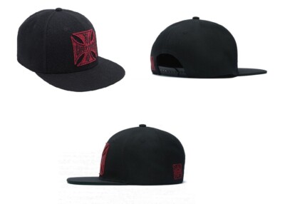 West Coast Choppers Baseball Cap / Basecap  Flatbill Modell Burgundy Red