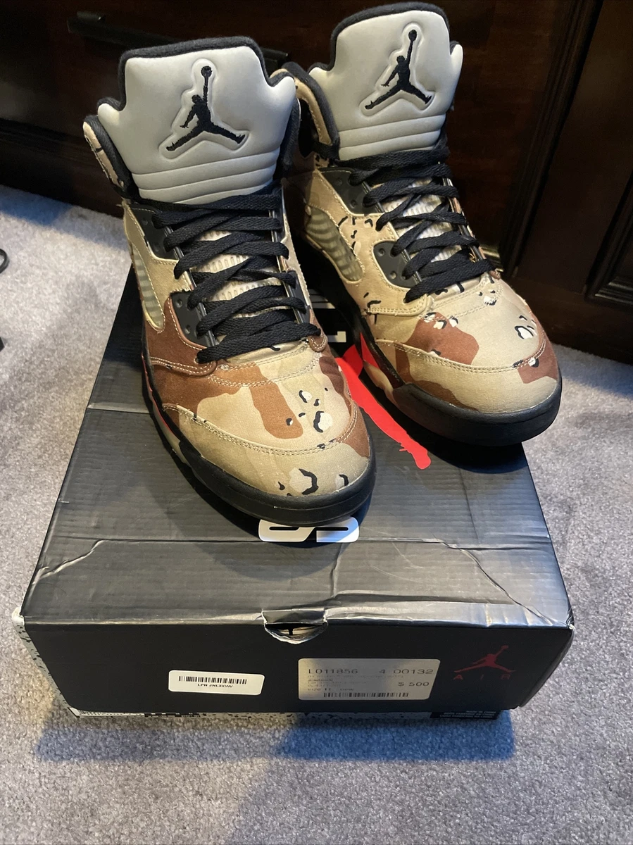 Size+11+-+Jordan+5+Retro+x+Supreme+Desert+Camo+2015 for sale online