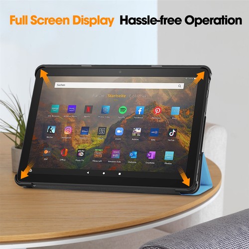 For Amazon Fire HD 10 2023 13th Gen 10.1" Case PU Leather Keyboard Stand Cover - Picture 8 of 24