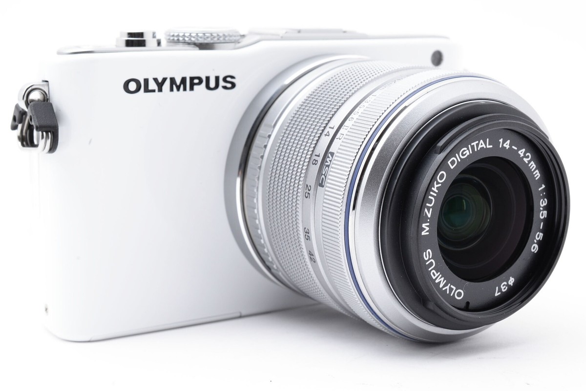OLYMPUS PEN Lite E-PL3 12.3MP Camera White w/14-42mm Lens [Exc+++