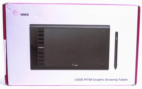 Ugee M708 Tablette Graphique 8192 Pressure Groupes Style, 8 Hotkeys 6 Pouces