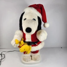 Santa's Best Holiday Animation Peanuts SNOOPY SANTA Christmas 1997 21"