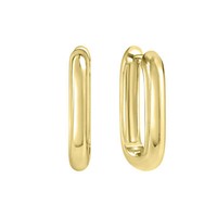 Ohrschmuck Ohrringe 925 Sterling Silber Vergoldet Hochglanzpoliert Klappcreolen
