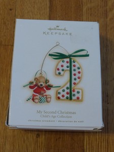 hallmark baby 2nd christmas ornaments