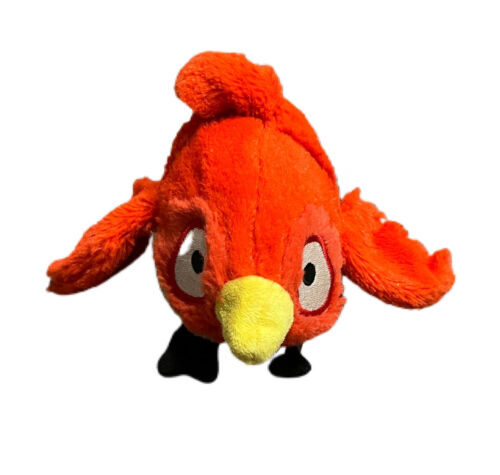 Angry Birds Rio Red Caged Bird Plush With Yellow Beak RARE Stuffed Toy 6