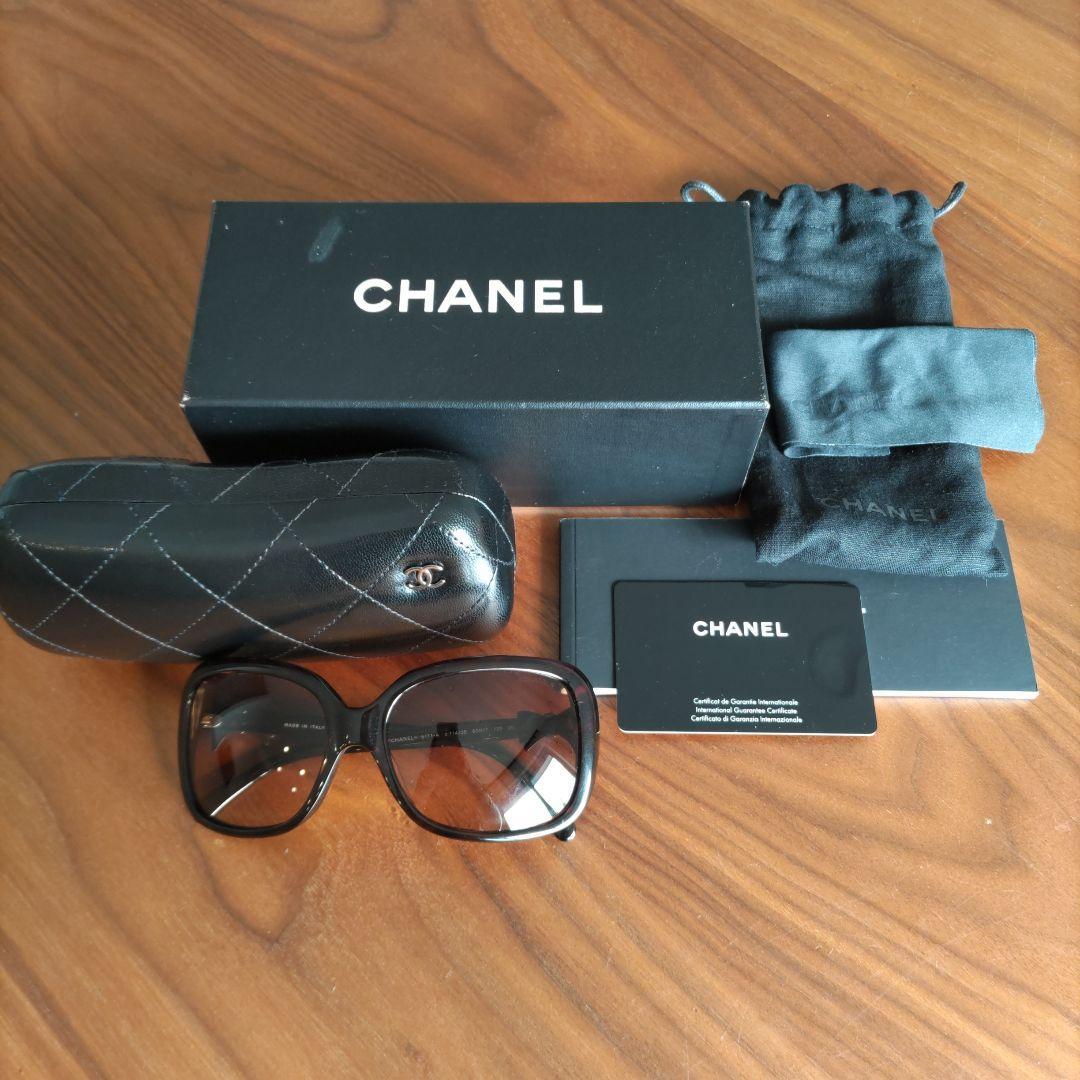 CHANEL sunglasses ギャランティ 付属品完備 ボルドー CHANEL sunglasses ギャランティ 付属品完備 ボルドー
