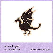 Cartoon Pins, Brooches, Badges - Colorful Dragons