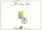 [FDS58] Belgium FDS 2001-13 Comics Luc Orient First Day Sheet SUPERB
