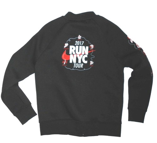 Nike 2017 Run NYC New York City Tour Damen schwarz Varsity Rally Jacke-Größe XS - Bild 2 von 5