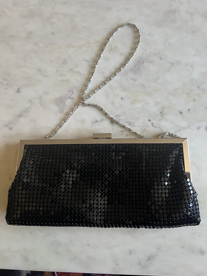 Style & Co by Macy's black Mesh Evening Bag Black Perfect Condition - Image 2 of 4