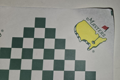 4 Taste of the Masters Sandwich 2025 Parchment Augusta National Paper Sheet Flag - Picture 3 of 4