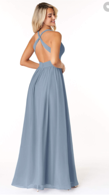 azazie ashia dress - Dusty Blue | eBay