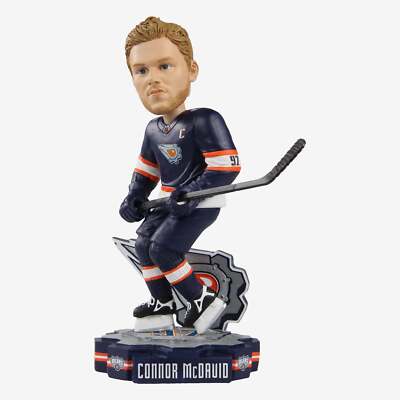 Connor McDavid Edmonton Oilers Reverse Retro Jersey Bobblehead NHL Hockey