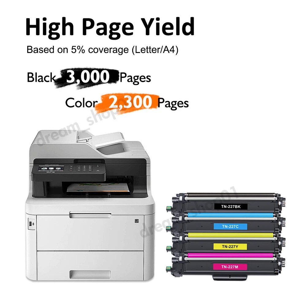 Тонер TN223 TN227 подходит для Brother MFC-L3770CDW L3710CW HL-L3270CDW L3290CDW лот - Изображение 2 из 4