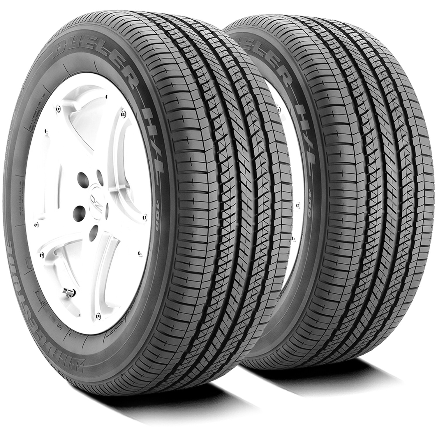 2 Tires 255/55R18 Bridgestone Dueler H/L 400 AS A/S All Season 109H XL ...