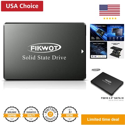 1TB SSD SATA III 2.5'' 6GB/s, Internal Solid State Drive 3D NAND Flash Read/Wr...