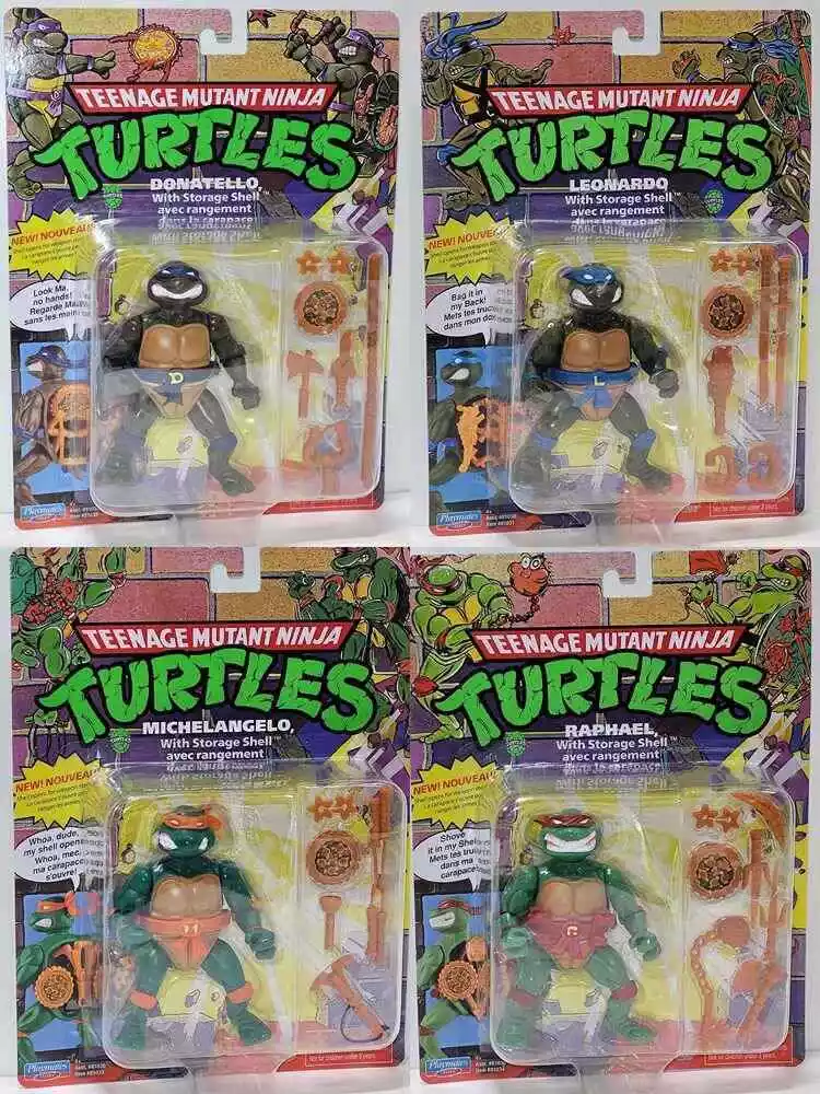 Teenage Mutant Ninja Turtles: 4” Original Classic Storage Shell Leonardo  Basic Figure by Playmates Toys