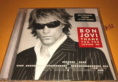 Bon Jovi CD hit single Thank You For Loving Me wi Poster born to be my baby live