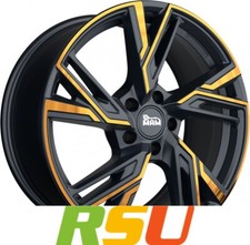 MAM RS5 matt black front copper 8x18" ET45 LK5 112 ML 66.5 Alufelgen 18 Zoll