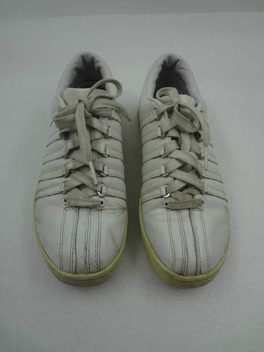 K swiss white leather sale