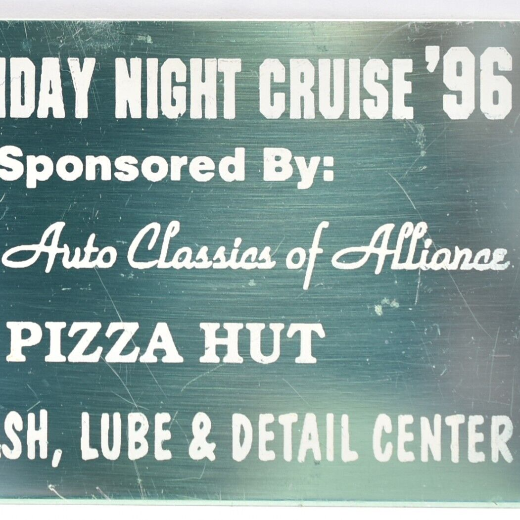 1996 Pizza Hut Roy Wash Lube Detail Carnation Auto Classic Alliance