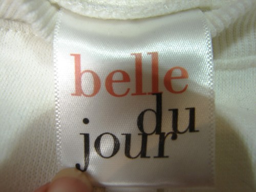 Sudadera Belle Du Jour Mujer Blanca XS Recortada Parte Inferior Dibujo Cuerda Cerezas - Imagen 3 de 10