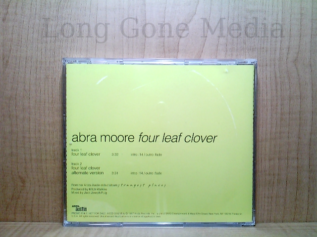 Four Leaf Clover by Abra Moore (CD, Promo, Single, 1997, Arista Austin ...