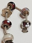 Rare vintage 82K Sweet elements chain bracelet + hand made European glass beads — photo 9