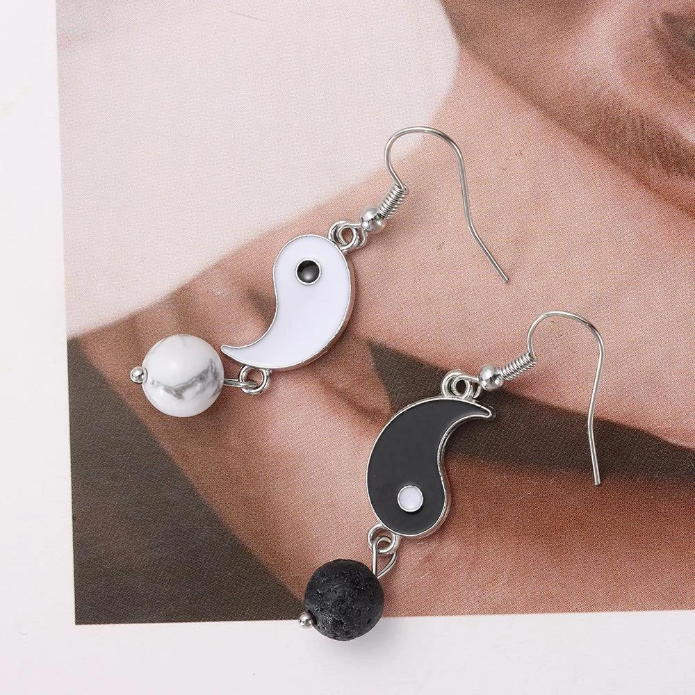 Yin yang dangle on sale earrings